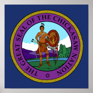 Flagga till Chickasaw Nation Poster