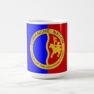 Flagga till Comanche Nation Kaffemugg