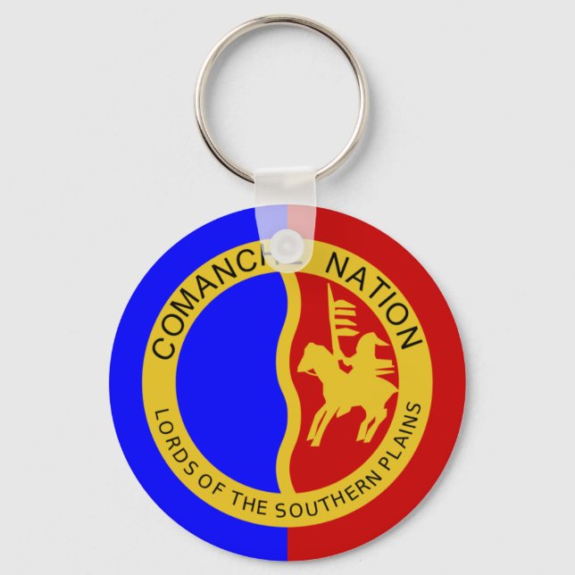 Flagga till Comanche Nation Nyckelring (Framsida)