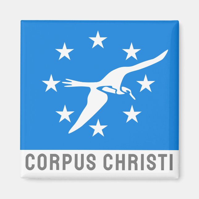 Flagga till Corpus Christi, Texas Magnet (Framsidan)