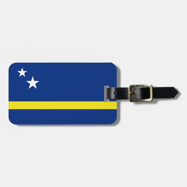 Flagga till Curacao Bagagebricka (Horisontell Framsida)