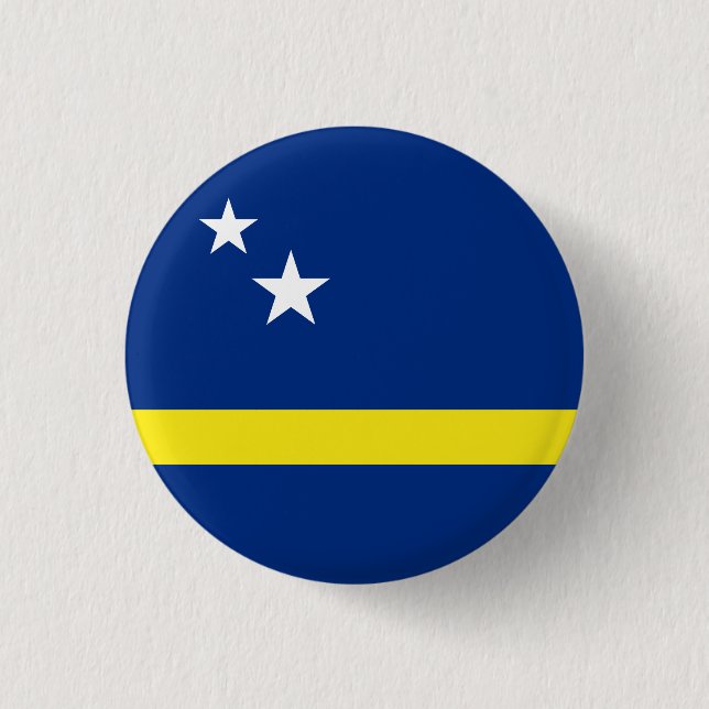 Flagga till Curacao Knapp (Framsida)