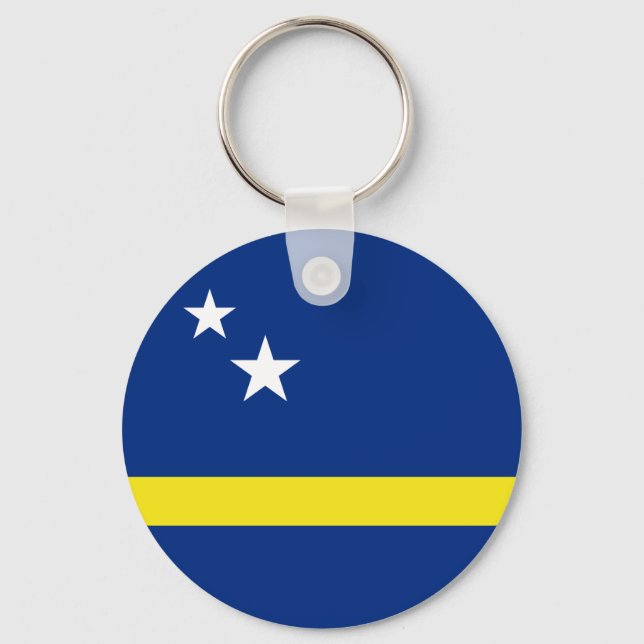 Flagga till Curacao Nyckelring (Framsida)