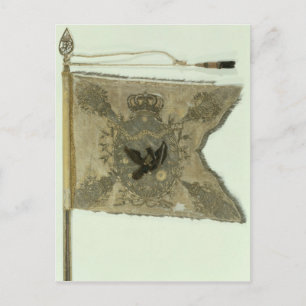 Flagga till den preussiska infanteriet under Frede Vykort