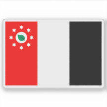 Flagga till det melanesiska meriamfolket i Oceanie