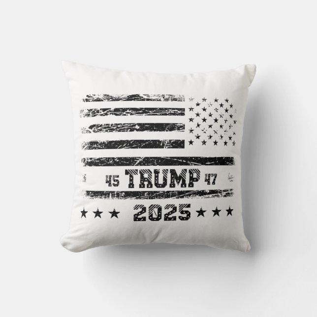 Flagga till Förenade Stater.President Donald Trump Kudde (Framsida)