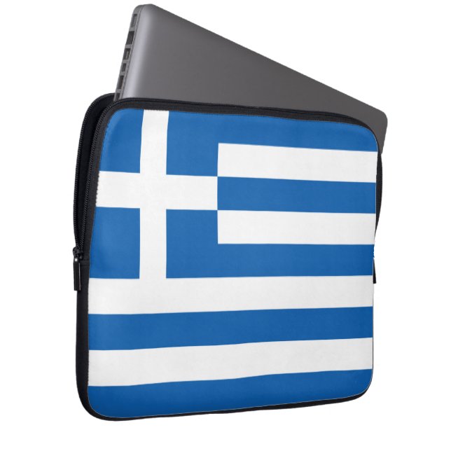 Flagga till Grekland Neoprene Laptop sleeve (Framsidan Höger)