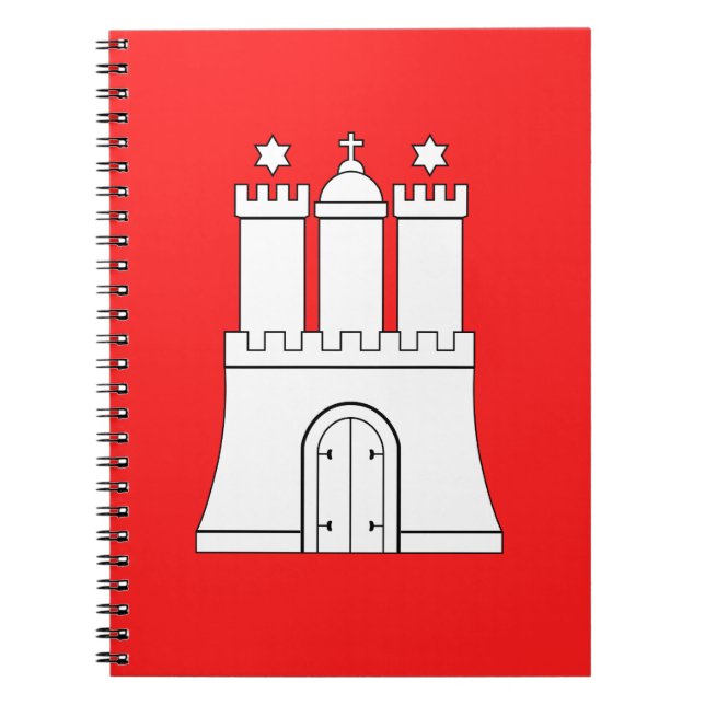 Flagga till Hamburgs bärbara dator Anteckningsbok (Framsidan)