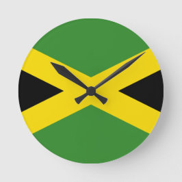 Flagga till Jamaica Wall Clock Rund Klocka