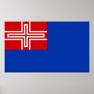 Flagga till Konungariket Sardinien (1816-1848) Poster