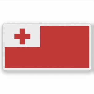Flagga till Konungariket Tonga Klistermärken