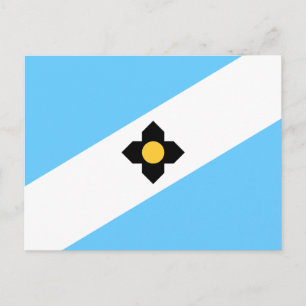 Flagga till Madison, vykort för Wisconsin