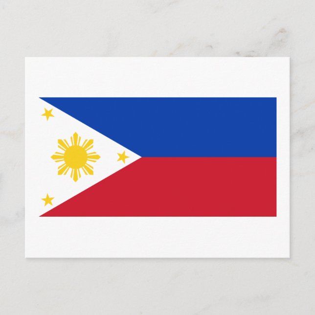 Flagga till Phillipines Vykort (Framsida)