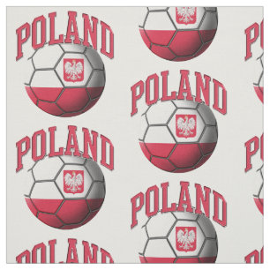 Flagga till Polens fotbollsbuss Mönster Tyg
