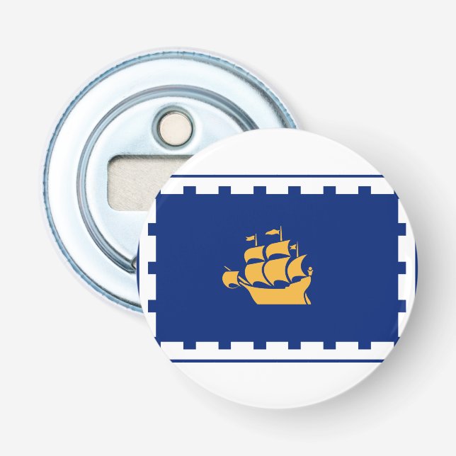 Flagga till Quebec City Flaska-öppnare Flasköppnare (Framsidan)