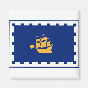 Flagga till Quebec City Magnet