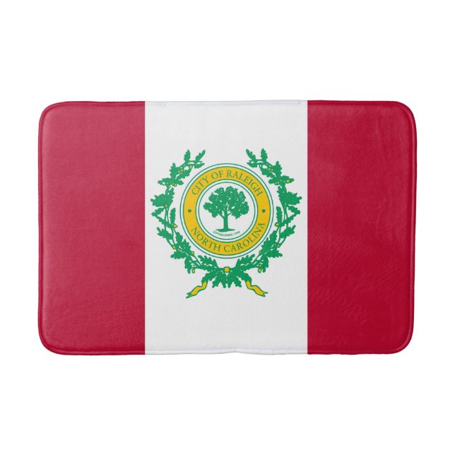 Flagga till Raleigh, North Carolina Bath Mat Badrumsmatta (Framsidan)