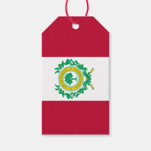Flagga till Raleigh, North Carolina Gift Märkres Presentetikett