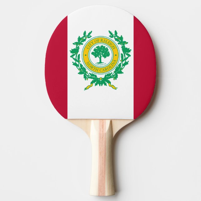 Flagga till Raleigh, North Carolina Ping-Pong Padd Pingisracket (Framsidan)