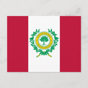 Flagga till Raleigh, North Carolina Postcard Vykort