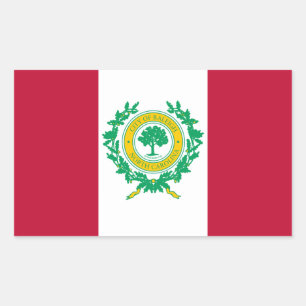 Flagga till Raleigh, North Carolina Rectangular St Rektangulärt Klistermärke