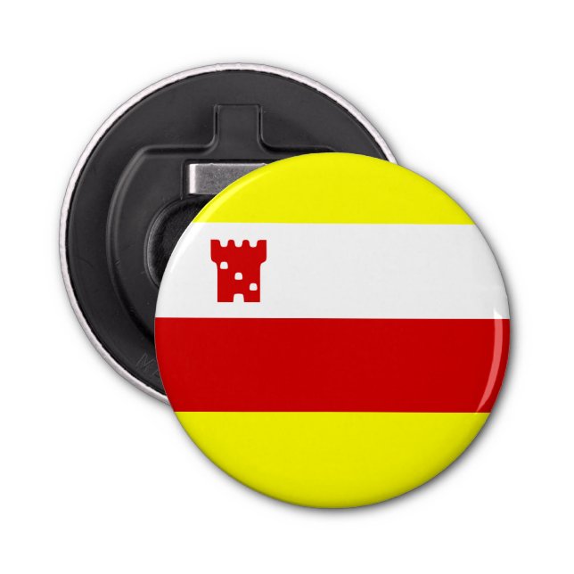 Flagga till Santa Barbara, California Flaska Open  Flasköppnare (Framsidan)