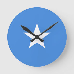 Flagga till Somalia Wall Clock Rund Klocka