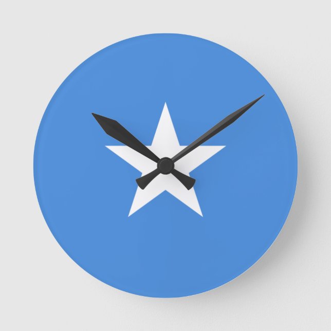 Flagga till Somalia Wall Clock Rund Klocka (Framsida)