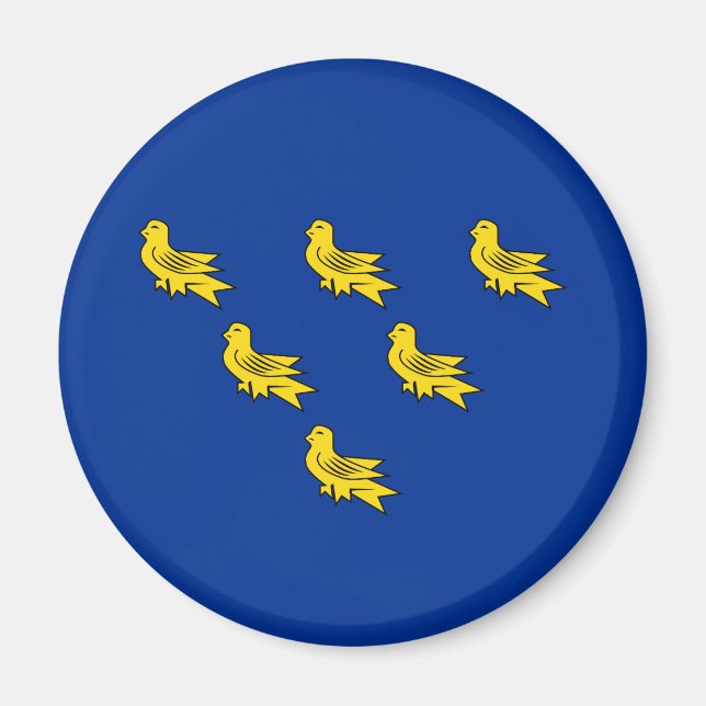 Flagga till Sussex Magnet (Framsidan)