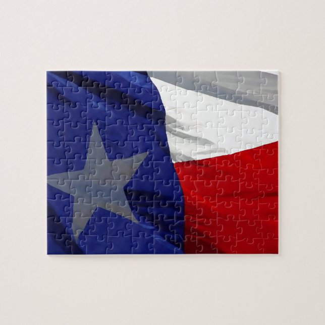 Flagga till Texas Pop Art Pussel (Horisontell)