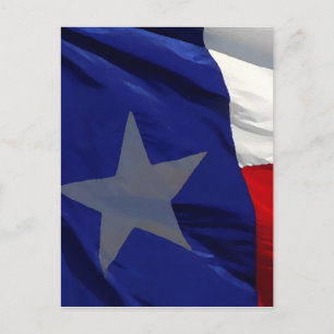 Flagga till Texas Pop Art Vykort