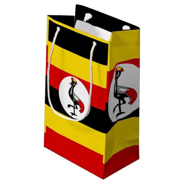 Flagga till Uganda Gift Bag (Baksidan Vinklad)