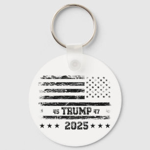 Flagga till United Stater.Donald Trump. Nyckelring