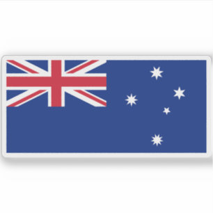 Flagga till Victoria (1870-1877), Australien Klistermärken