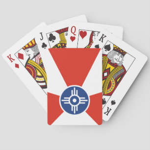 Flagga till Wichita (Kansas, Förenta staterna) Casinokort