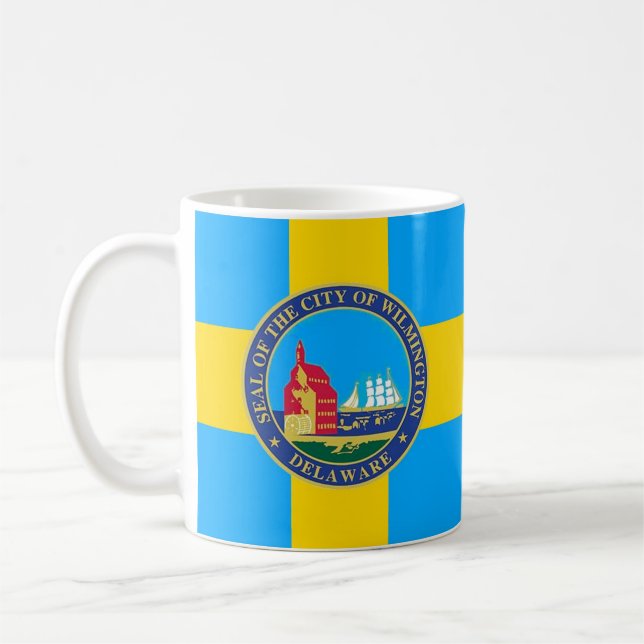 Flagga till Wilmington, Delaware Kaffemugg (Vänster)