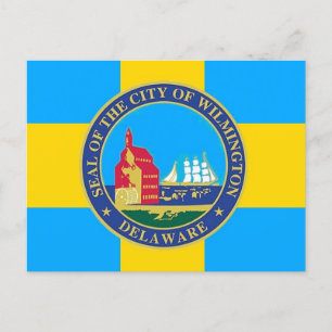 Flagga till Wilmington, Delaware Vykort