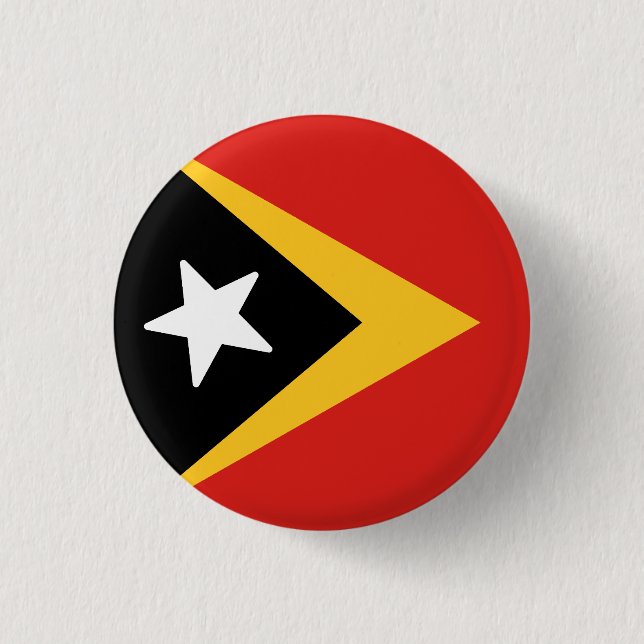 Flagga Timor-Leste Knapp (Framsida)