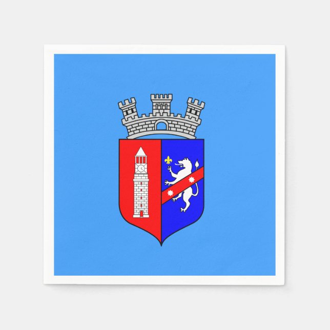 Flagga Tirana, Albaniens Pappra blöjor Pappersservett (Framsidan)