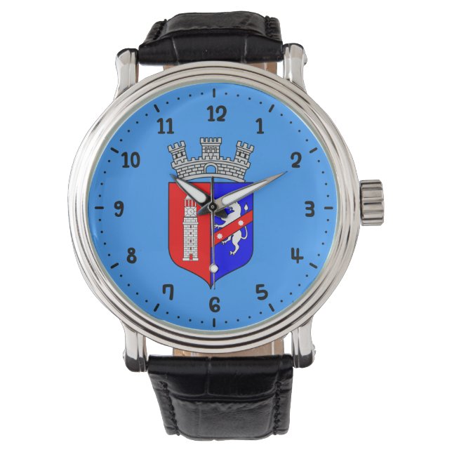 Flagga Tirana, Albaniens vaktmästare i Wrist Armbandsur (Framsida)