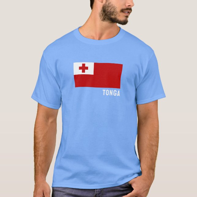 Flagga Tonga T Shirt (Framsida)