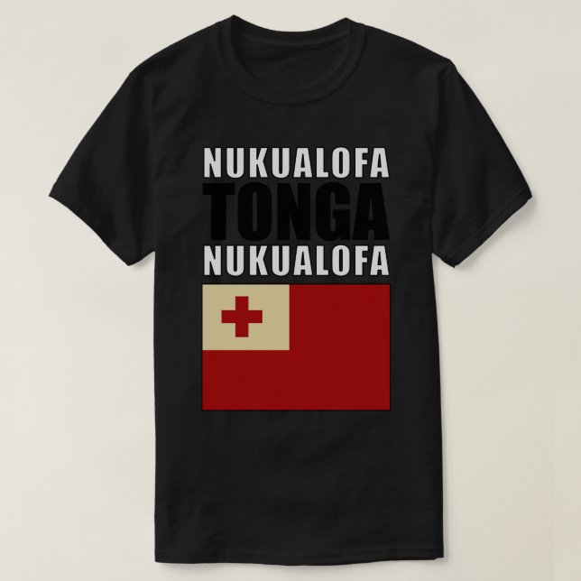 Flagga Tonga T Shirt (Design framsida)