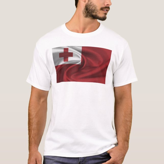 Flagga Tonga T Shirt (Framsida)