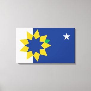 Flagga Topeka (Kansas) Canvastryck