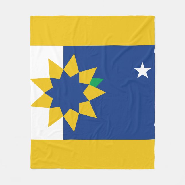 Flagga Topeka, Kansas Fleecefilt (Framsidan)