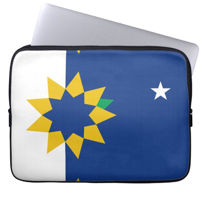 Flagga Topeka, Kansas Laptop Fodral (Framsidan)