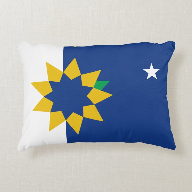 Flagga Topeka, Kansas Prydnadskudde (Framsidan)