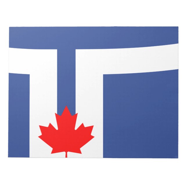 Flagga Toronto (Kanada) Anteckningsblock (Framsida)