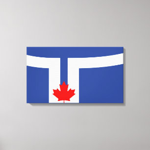 Flagga Toronto (Kanada) Canvastryck