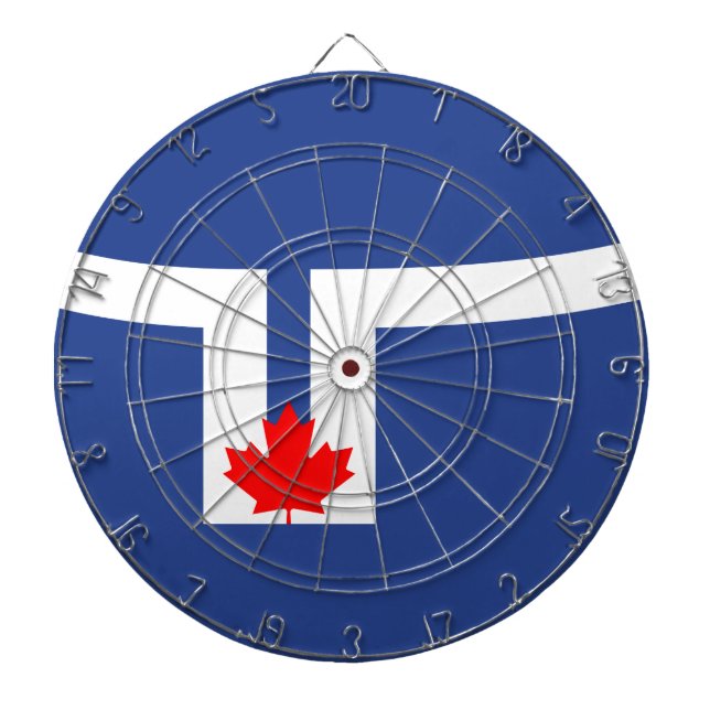 Flagga Toronto (Kanada) Darttavla (Framsidan)